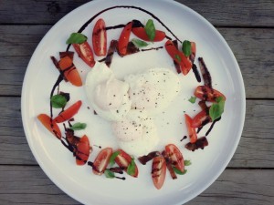 Poached Eggs & Tomatoes