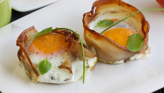 Kumara, Bacon & Egg Cups