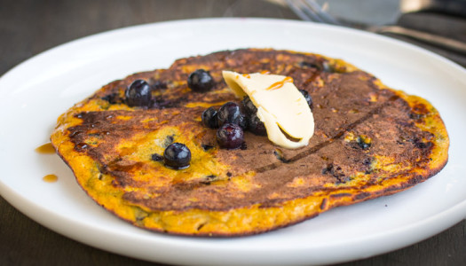 Pumpkin & Blueberry Pancakes