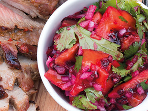 Try tamarillos for this salsa when they're in season — delish!